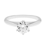18K White Gold 0.70 Carat Diamond Solitaire Ring Fine Jewellery Modaselle