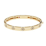 Roberto Coin 18K Yellow Gold Love In Verona Medium Diamond Accent Bangle Fine Jewellery Modaselle