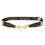 Christian Dior Canvas Embroidered Shoulder Strap