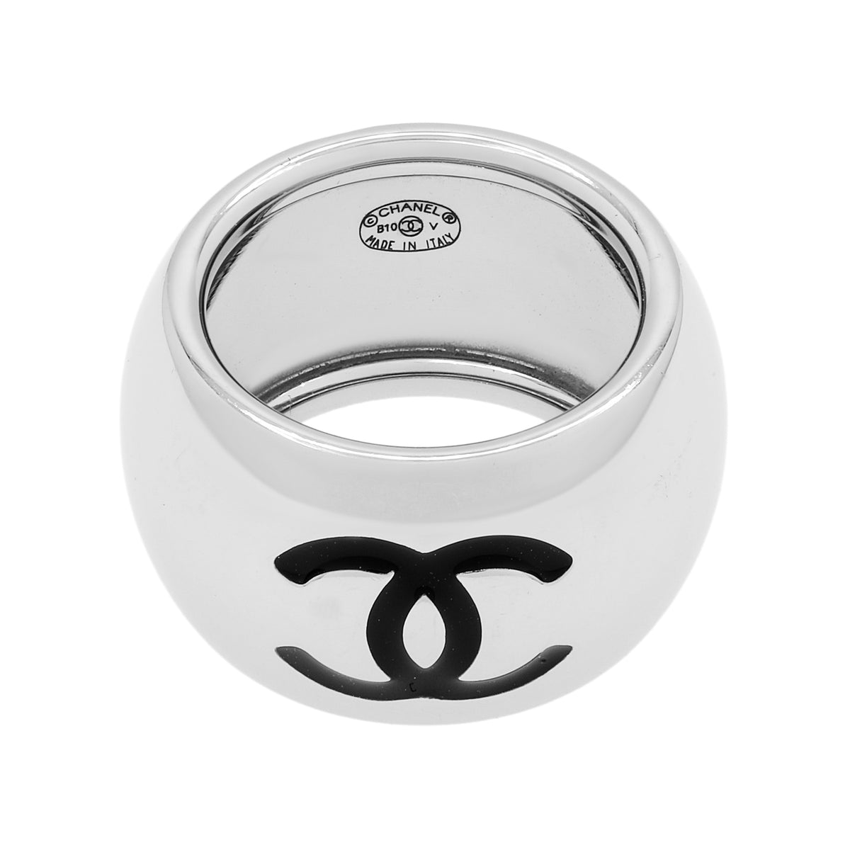 Chanel Enamel CC Heart Ring Designer Jewellery Chanel