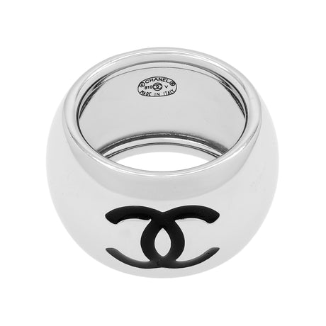 Chanel Enamel CC Heart Ring Designer Jewellery Chanel