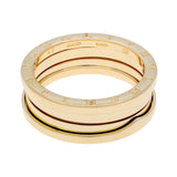 Bulgari 18K Yellow Gold B.zero1 Three-Band Ring Designer Jewellery Bulgari