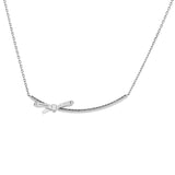 Chanel 18K White Gold Diamond Ruban Short Necklace Designer Jewellery Chanel