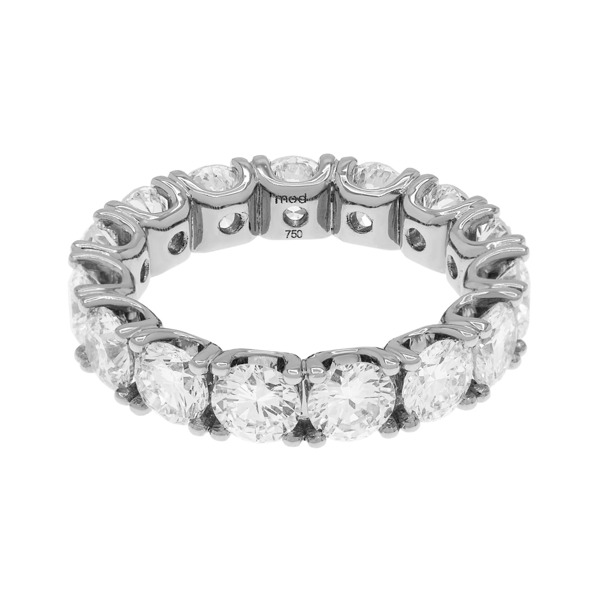 18K White Gold 5.03 Carat Diamond Eternity Ring Fine Jewellery Modaselle