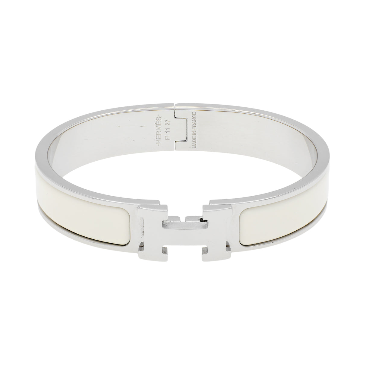 Hermes White Clic H Bracelet Designer Jewellery Hermes