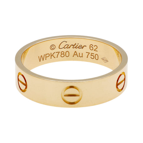 Cartier 18K Yellow Gold Classic Love Ring Designer Jewellery Cartier
