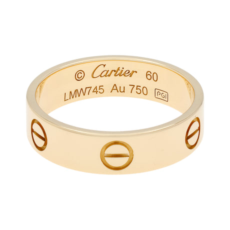 Cartier 18K Yellow Gold Classic Love Ring Designer Jewellery Cartier