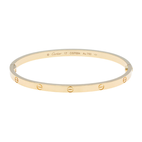 Cartier 18K Yellow Gold Small Love Bracelet Bracelets Cartier