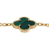 Van Cleef & Arpels 18K Yellow Gold 10 Motifs Vintage Alhambra Necklace