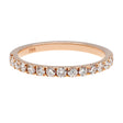 18K Rose Gold Diamond Half Eternity Band Ring Fine Jewellery Modaselle