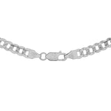 14K White Gold Italian Diamond Cut Curb Link Chain Fine Jewellery Modaselle