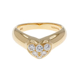 Tiffany & Co. 18K Yellow Gold Diamond Heart Ring Designer Jewellery Tiffany and Co