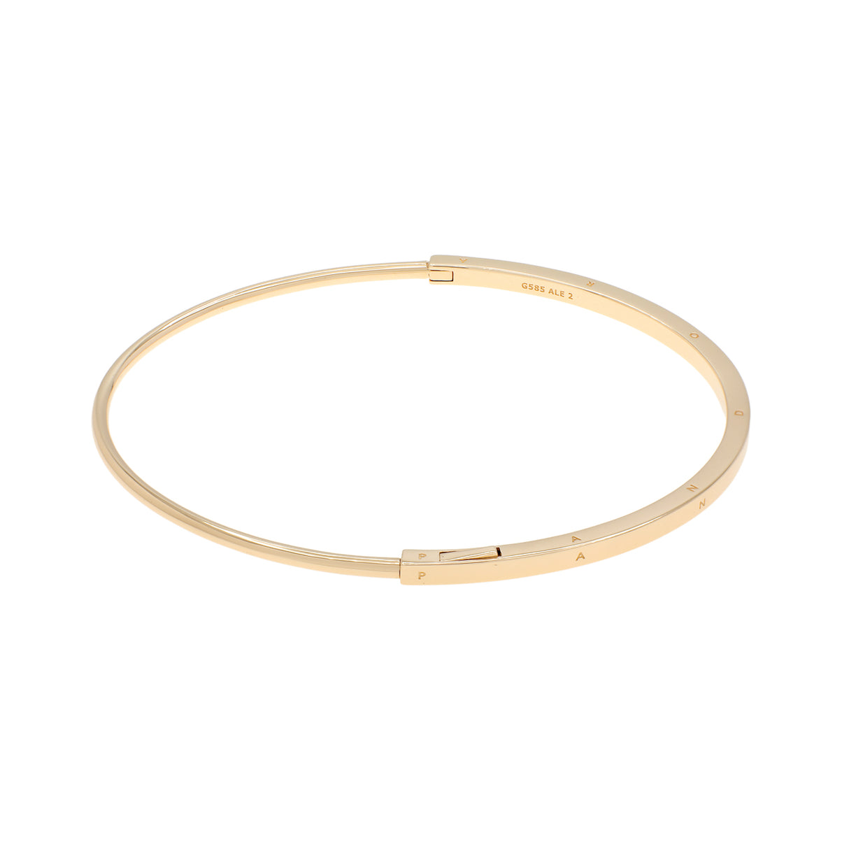 Pandora 14K Yellow Gold Signature ID Bangle Fine Jewellery Modaselle