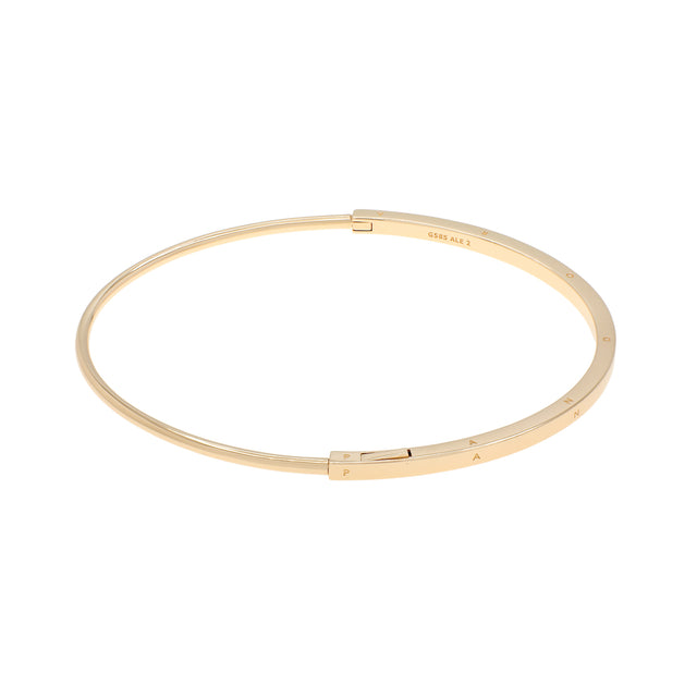 Pandora 14K Yellow Gold Signature ID Bangle - Main Image