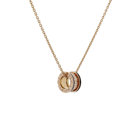 Bulgari 18K Rose Gold B.zero1 Rock Pendant Necklace Designer Jewellery Bulgari