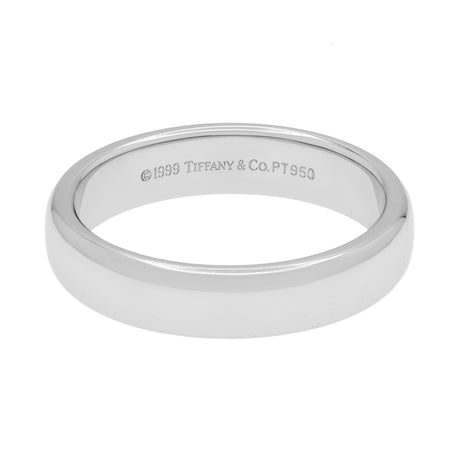 Tiffany & Co. Platinum 4.5mm Forever Wedding Band Ring Designer Jewellery Tiffany and Co