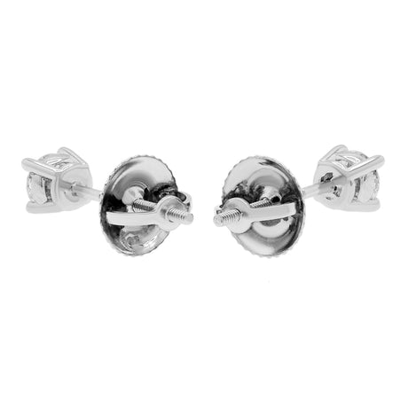 Platinum 0.35 Carat Diamond Stud Earrings