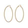 14K Yellow Gold Hoop Earrings Fine Jewellery Modaselle