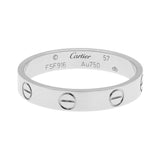 Cartier 18K White Gold Love Wedding Band Handbags Cartier