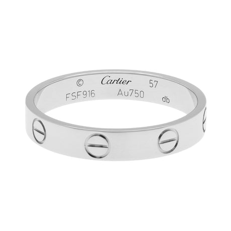 Cartier 18K White Gold Love Wedding Band Handbags Cartier