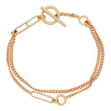 Hermes 18K Rose Gold Echappee Bracelet