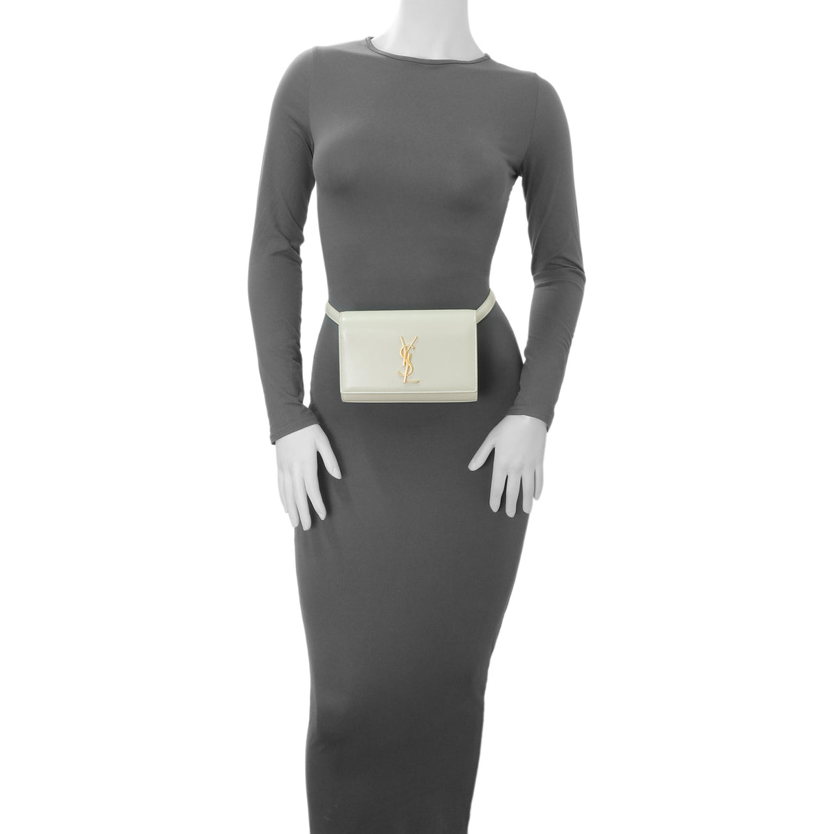 Saint Laurent Ivory Calfskin Kate Belt Bag Handbags Saint Laurent