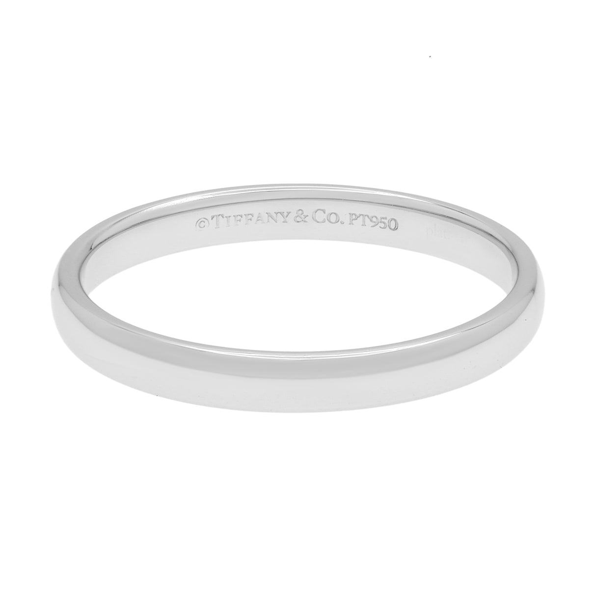 Tiffany & Co. Platinum 3mm Forever Wedding Band Ring Designer Jewellery Tiffany and Co