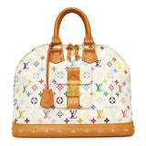 Louis Vuitton White Multicolor Monogram Alma GM