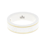 Gucci 18K Yellow Gold Zirconia Icon Ring Designer Jewellery Gucci