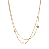 Christian Dior Crystal Petit CD Double Necklace Designer Jewellery Christian Dior