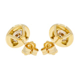 18K Yellow Gold 4.36 Carat Diamond Earrings Fine Jewellery Modaselle