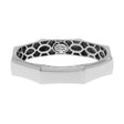14K White Gold Octagonal 4.0mm Ring Fine Jewellery Modaselle