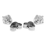 18K White Gold 0.88 Carat Diamond Stud Earrings