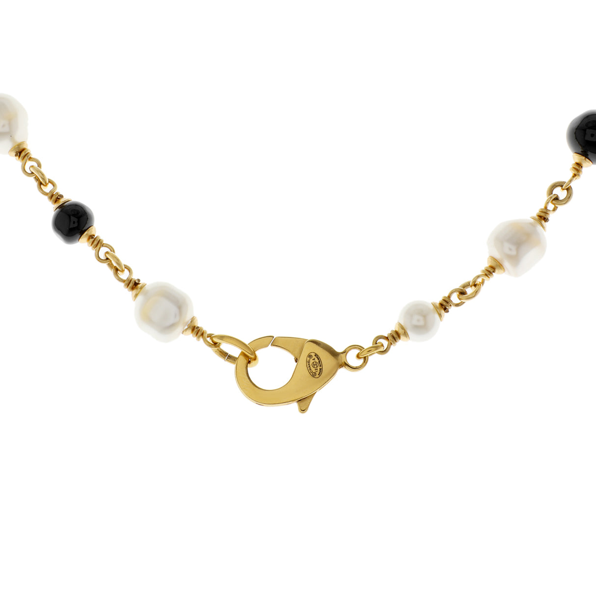 Chanel Pearl Beaded CC Long Necklace