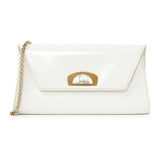 Christian Louboutin White Patent Vero Dodat Clutch