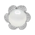18K White Gold 14.5mm South Sea Pearl Blossom Ring Fine Jewellery Modaselle