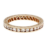 14K Yellow Gold 0.87 Carat Diamond Eternity Ring