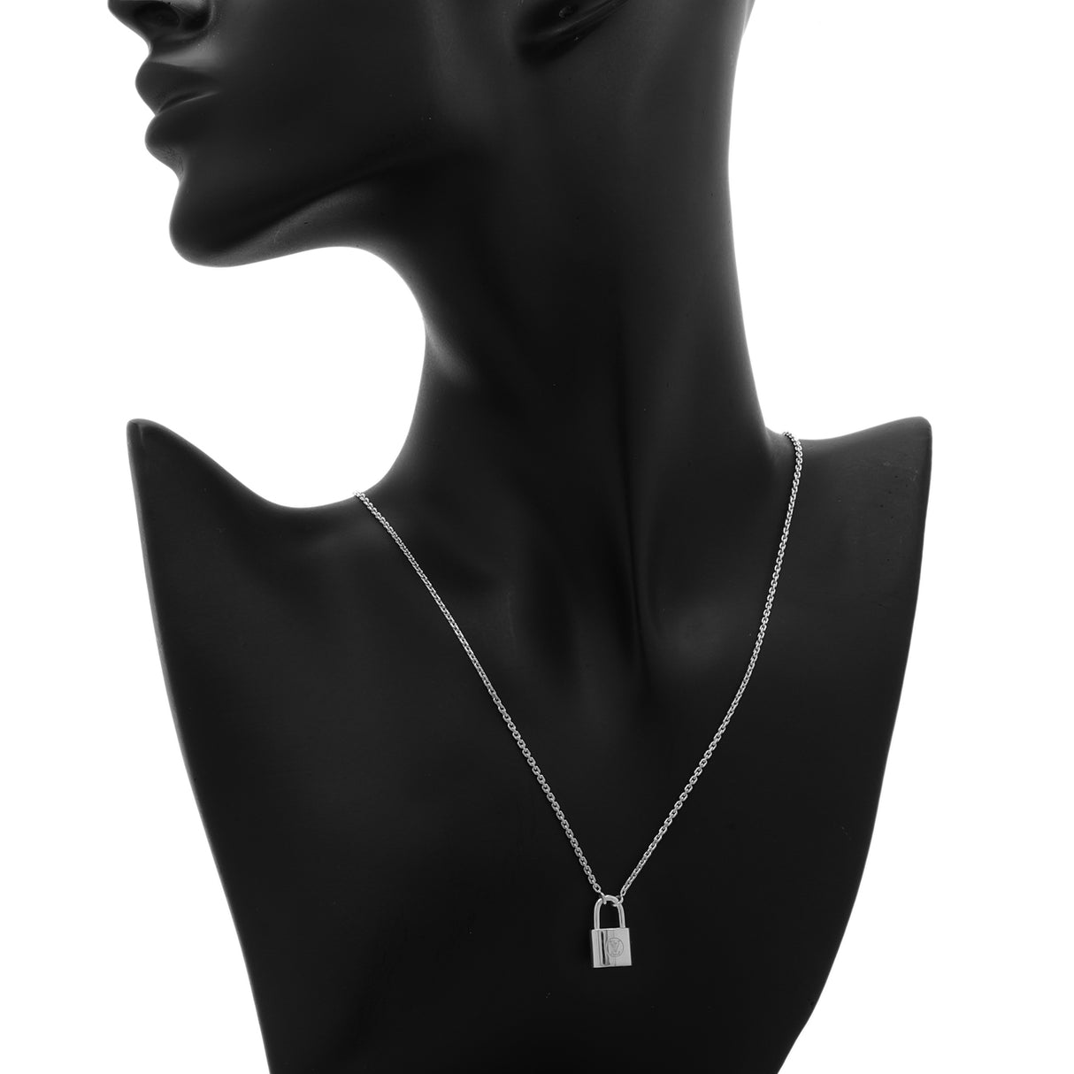 Louis Vuitton Sterling Silver Lockit Pendant Necklace Designer Jewellery Louis Vuitton