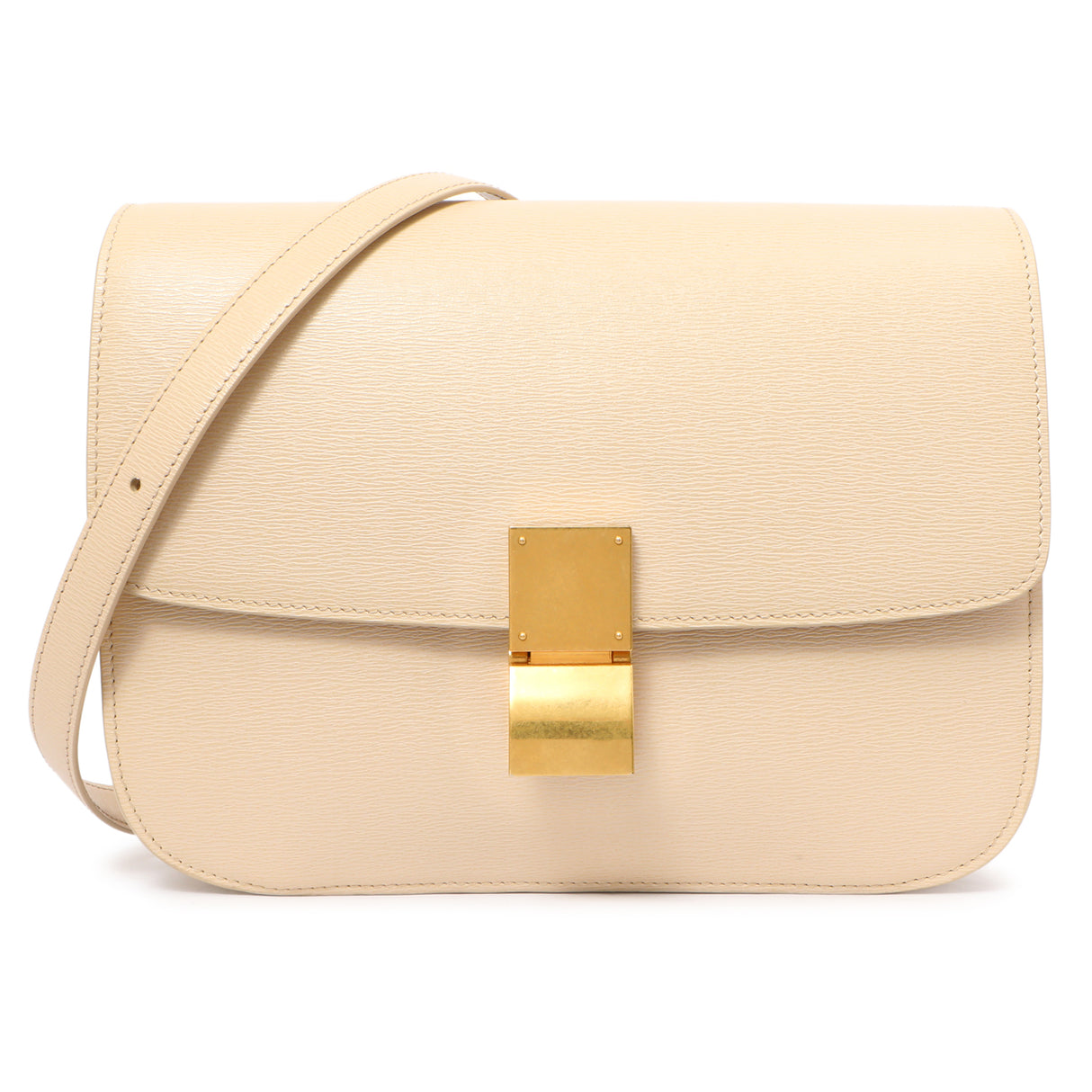 Celine Powder Liege Calfskin Medium Classic Flap Bag