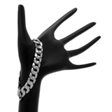 10K White Gold Curb Link Bracelet Fine Jewellery Modaselle