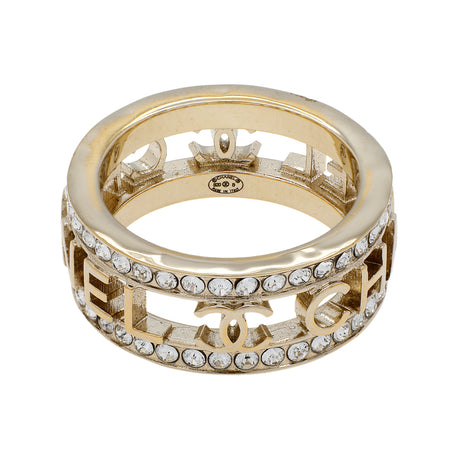 Chanel Crystal CC Ring Designer Jewellery Chanel