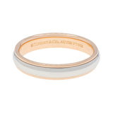 Tiffany & Co. Platinum 18K Rose Gold 4mm Lucida Wedding Band Ring Designer Jewellery Tiffany and Co