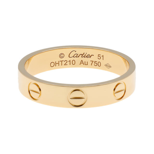Cartier 18K Yellow Gold Love Wedding Band Handbags Cartier