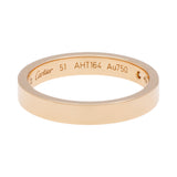 Cartier 18K Rose Gold Diamond C de Cartier Wedding Band Ring Designer Jewellery Cartier