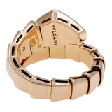 Bulgari 18K Rose Gold Diamond Serpenti Viper Ring