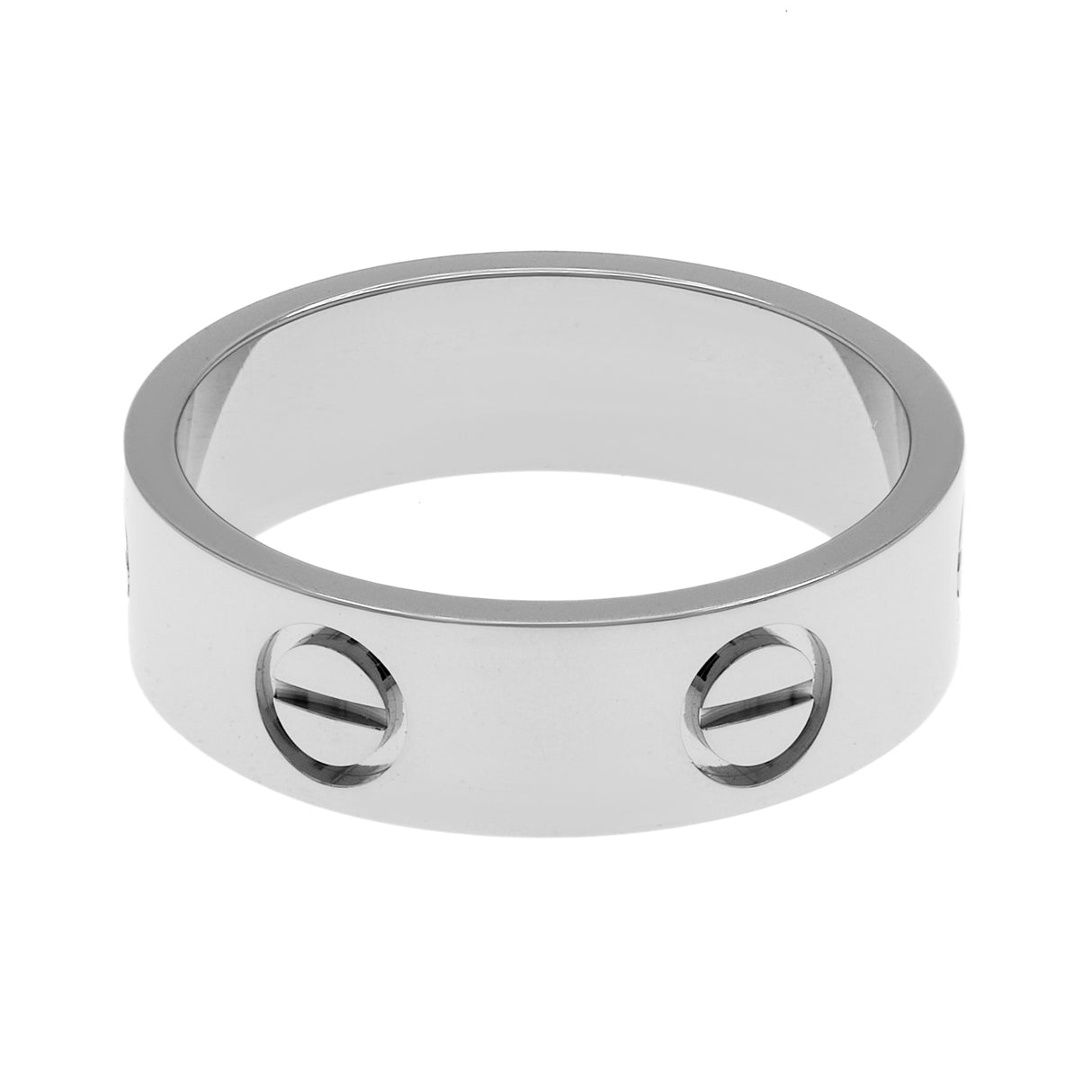 Cartier 18K White Gold Classic Love Ring Designer Jewellery Cartier