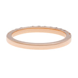 18K Rose Gold Diamond Half Eternity Band Ring