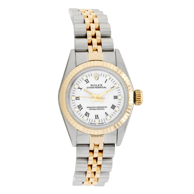 Rolex Stainless Steel 18K Yellow Gold Oyster Perpetual 67193 Watches Rolex