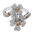 18K White Gold 1.02 Carat Floral Diamond Ring Fine Jewellery Modaselle