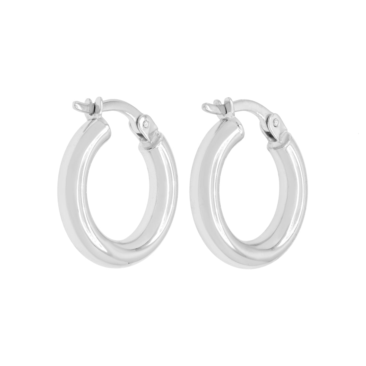 10K White Gold Hoop Earrings Fine Jewellery Modaselle